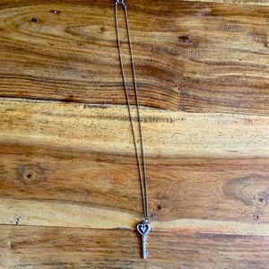 Sterling Silver Key Pendant Necklace